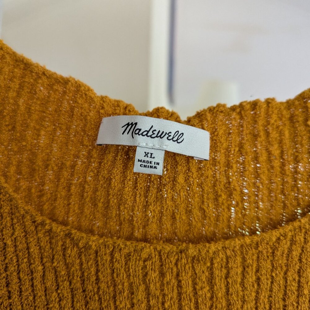 Madewell Marin Sweater Tee Hayfield orange Size XL - Picture 3 of 13